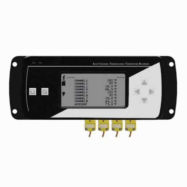 REGISTRADOR DE TEMPERATURA CON DISPLAY OCT2000 (8 CANALES)