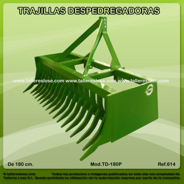 Traílla despedregadora 180 cm.