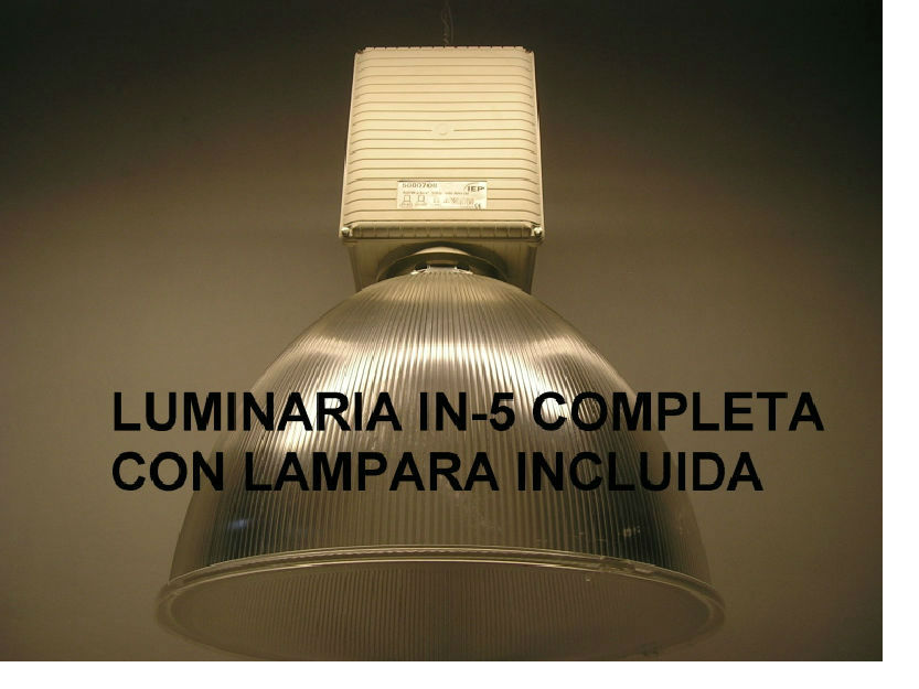 luminaria iep in-5 halogenuros metàlicos 400 w.