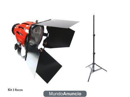 Kit iluminación tugsteno 800 W (Nuevo)