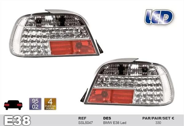 PILOTOS TIPO LED BMW E38 SERIE 7 (1995 AL 2002) 4P