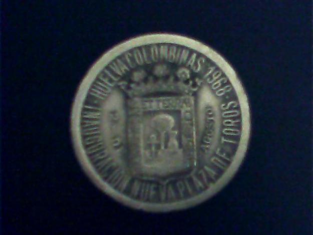 MODEDA COLECCIONABLE DE LA INAGURACION DE PLAZA DE TOROS DE   ´´ LAS COLOMBINAS´´  1968