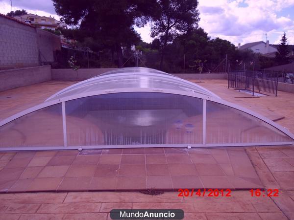 Cubierta de piscina semicorredera 10x5Mt