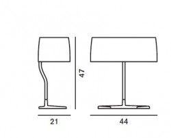 Foscarini Esa 07 grande tavolo avorio - iLamparas.com