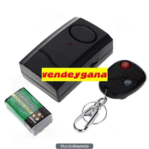 Alarma para moto bicicleta por vibracion sin instalacion con mando a distancia