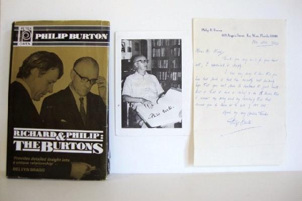 AUTOGRAFO EN LIBRO RICHARD & PHILIP: THE BURTONS