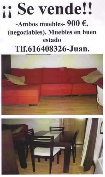 VENDO MUEBLES DE SALON