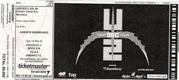 vendo entradas u2