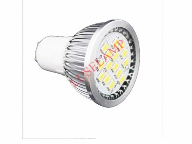 2X Bombilla LED 6,5W GU10 Blanco 16 SMD 5730 220V 520Lm