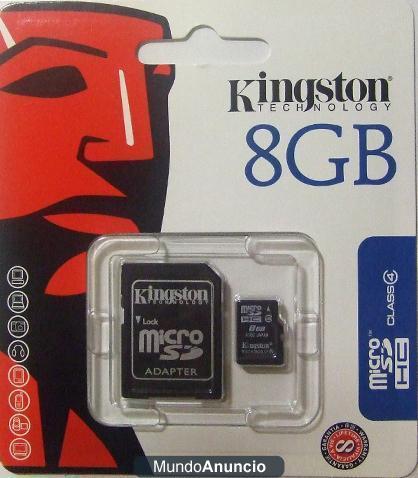 Tarjeta de memoria Kingston Micro Sd 8GB