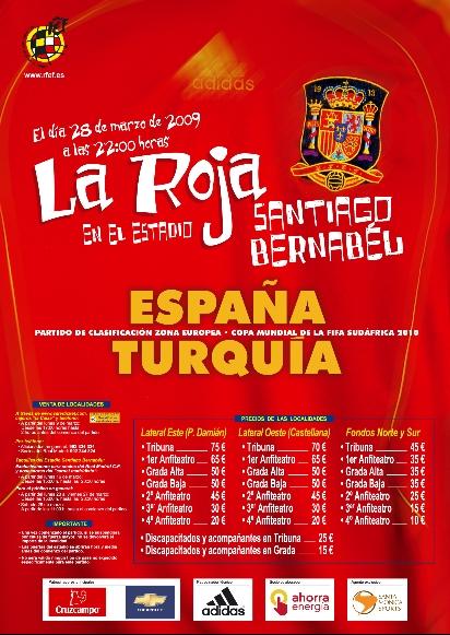 ULTIMAS ENTRADAS ESPAÑA vs TURQUIA