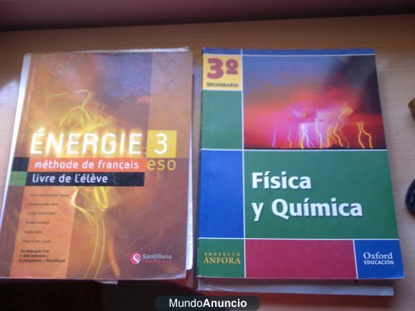 Vendo libros 2º BACH Y 3º ESO