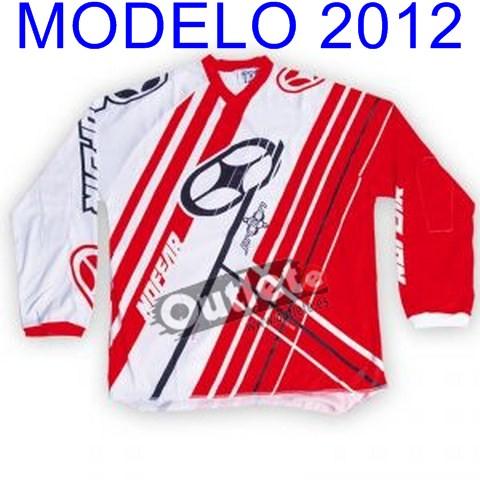 Camiseta NO FEAR  PROTON modelo 2012 oferta BLANCA--ROJA