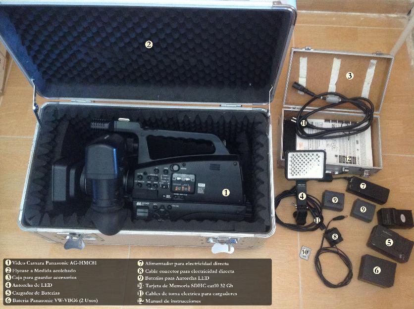 Se vende VideoCamara SemiPro PANASONIC ag-hmc81ej