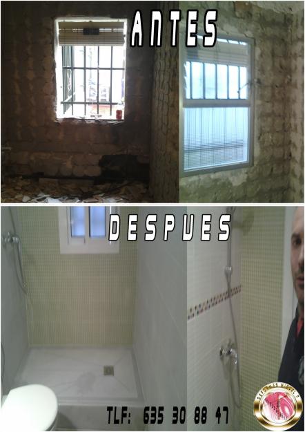 Reformas de cuartos de baños 550/e y de cocinas 650/e