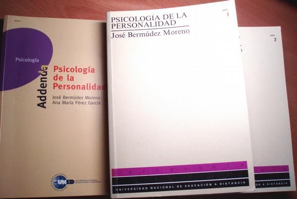 PSICOLOGIA DE LA PERSONALIDAD (UNED) de José Bermúdez Moreno