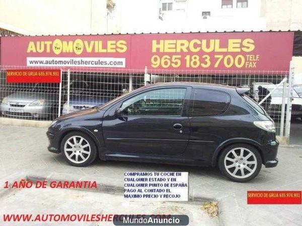 Peugeot 206 1.6 XS ACEPTO  CAMBIO Y COMPR