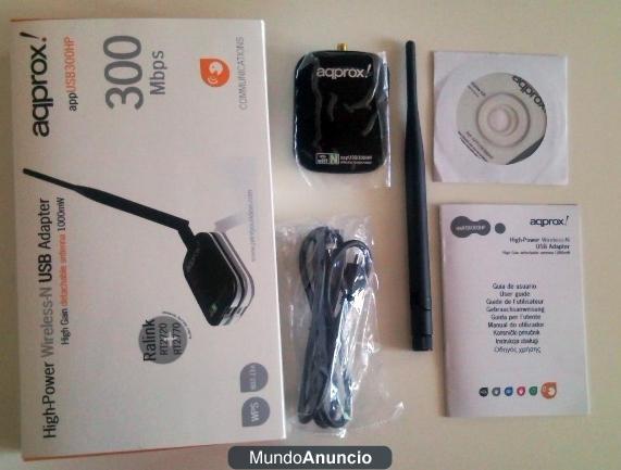 Vendo Adaptador USB N Inalambrico de alta potencia Wifi