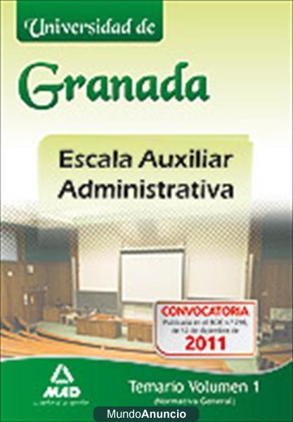 TEMARIO AUXILIAR ADMINISTRATIVO UNIVERSIDAD DE GRANADA