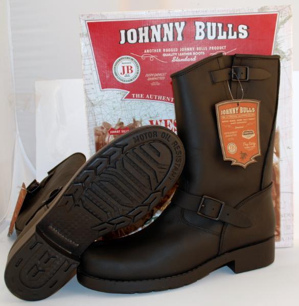 botas moto motero piel hombre suela de goma talla 39 40 41 42 43 44 45 46 Johnny bulls