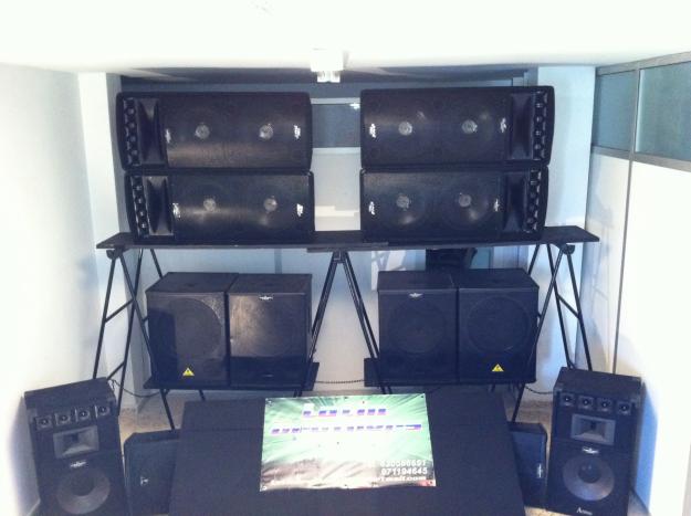 equipo profesional de sonido