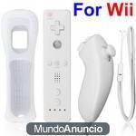 Wii Mando + Nunchaku + Funda + Correa - PRECIO ECONOMICO