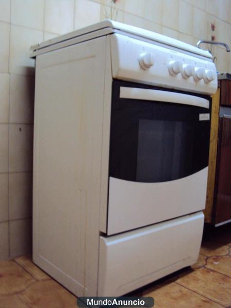 lavadora, nevera, cocina y horno