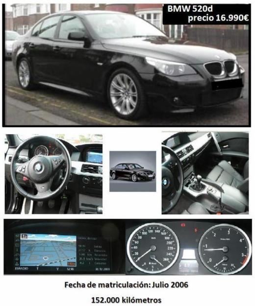 BMW 520D  - URGE VENTA  - OCASION IMPECABLE