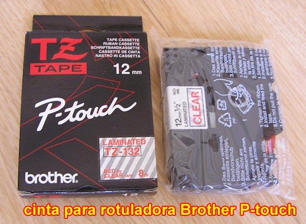 Cinta TZ-141 18mm y TZ-132  12mm para rotuladoras Brother serie P-touch