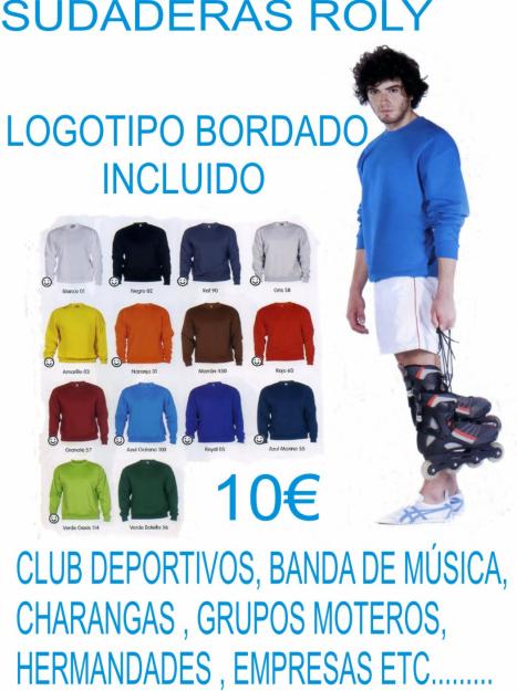 sudadera roly con bordado incluido