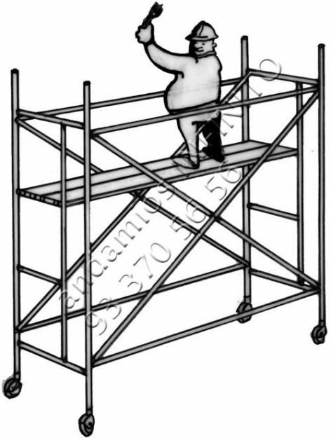 Andamios y torretas móviles con ruedas económicos en alquiler y venta