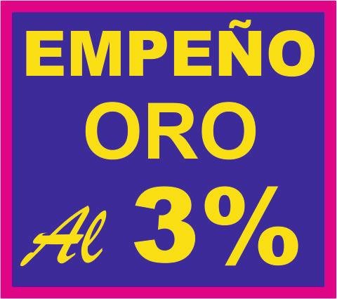 Casa de Empeños. Empeño Todo oro al 3%.