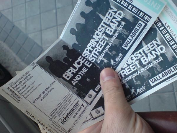 Se vende entrada para Bruce Springsteen en Valladolid(1 Agosto)!!