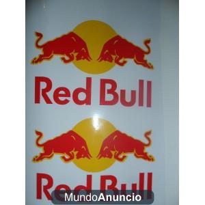 kit pegatinas red bull moto coche quads casco