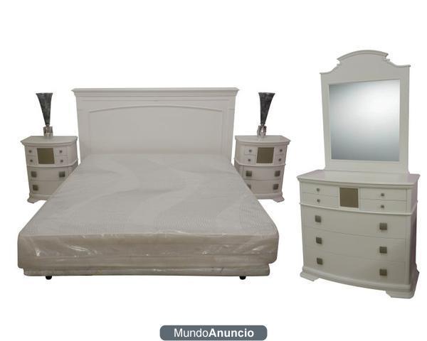 DORMITORIO VINTAGE CUBILLES 107 BLANCO-CHAMPAGNE