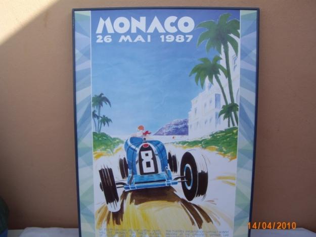 Poster Monaco 1987 Bugatti