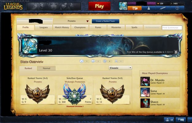 Vendo cuenta de LoL Diamond 1