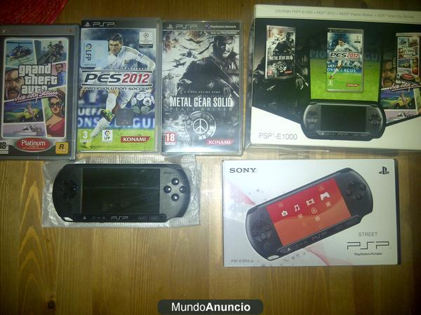 Vendo PSP casi nueva muy poco con factura 3 juegos e targeta de 2 gb