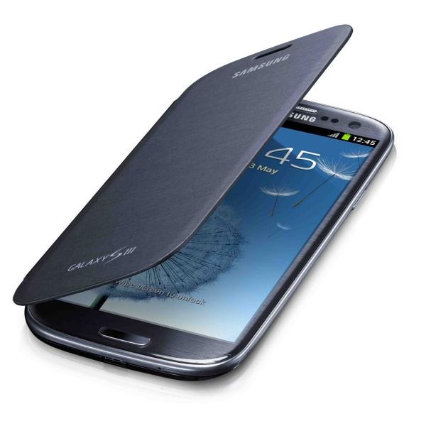 Funda flip cover para samsung galaxy s3 color azul marino