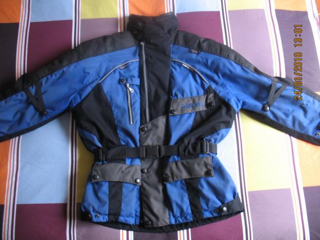 Chaqueta de cordura para moto azul y negra Talla XL