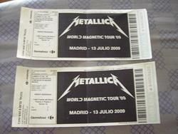 Metallica - 2 entradas para el concierto en Madrid del día 13