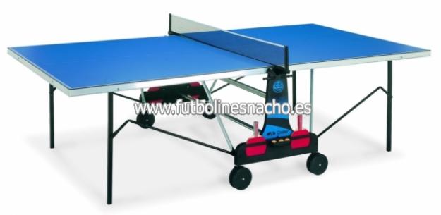 Mesa ping pong exterior sena con pelotero