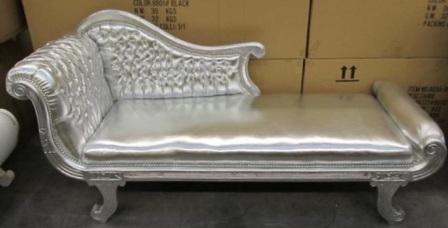 Oferta Chaise Longue XL estilo Barroco en Plata