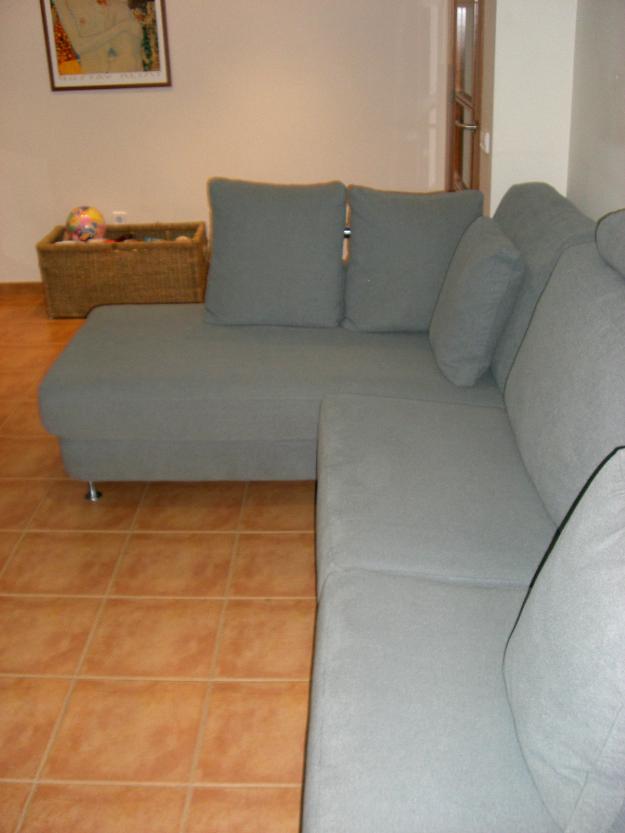 Sofa Chaise Longue Gris Oscuro de 3 plazas. IMPECABLE