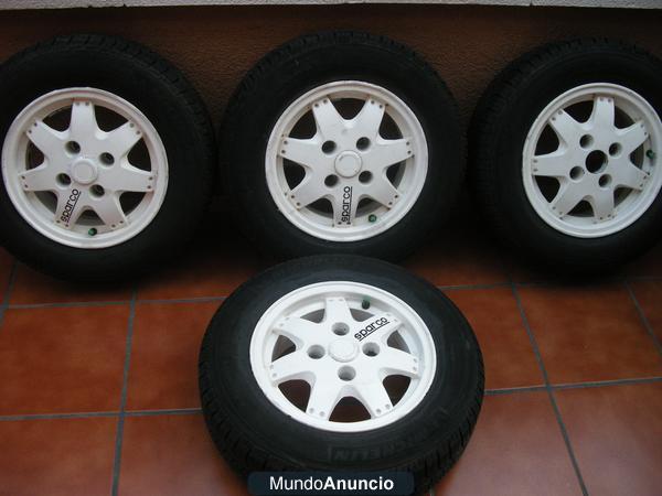 LLANTAS MELBER LACADAS EN BLANCO+NEUMATICOS MICHELIN DE 175/70