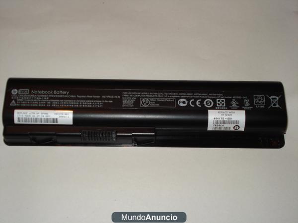 Batería y cargador para portail HP Pavilion dv6