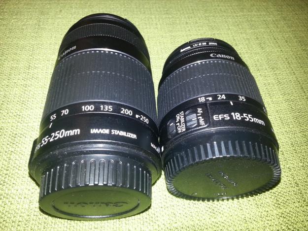 Vendo objetivos canon 18-55 IS II  y 55-250 IS II