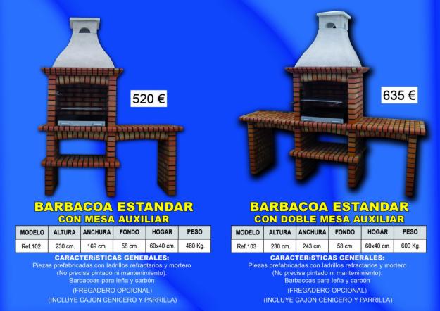 BARBACOAS PAELLERA (PRECIOS DE FABRICA) ENVIAMOS A TODA ESPAÑA