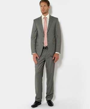 Elegante Traje de Vestir MACSON Gris - Ojo de Perdiz - Talla 54