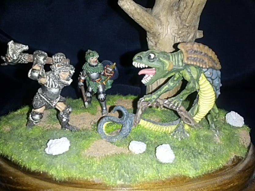 Dioramas de figuras de plomo